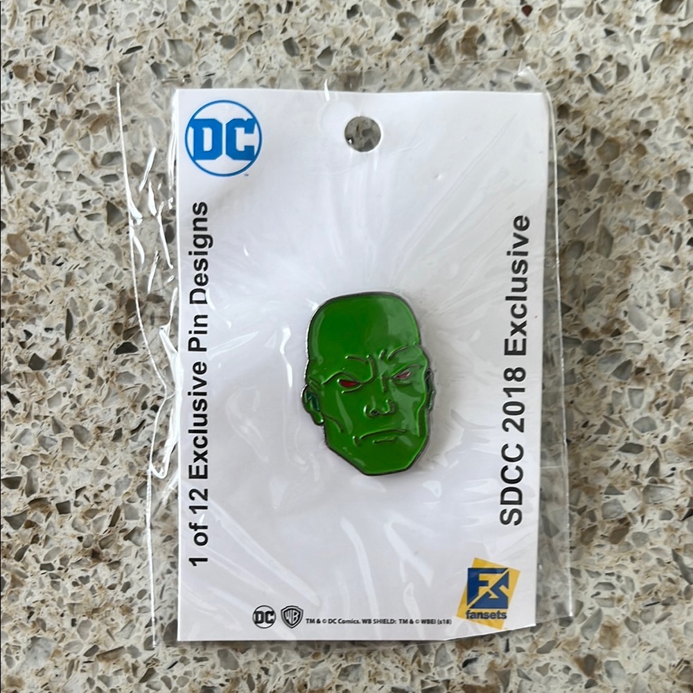 DC Green Character Enamel Pin
